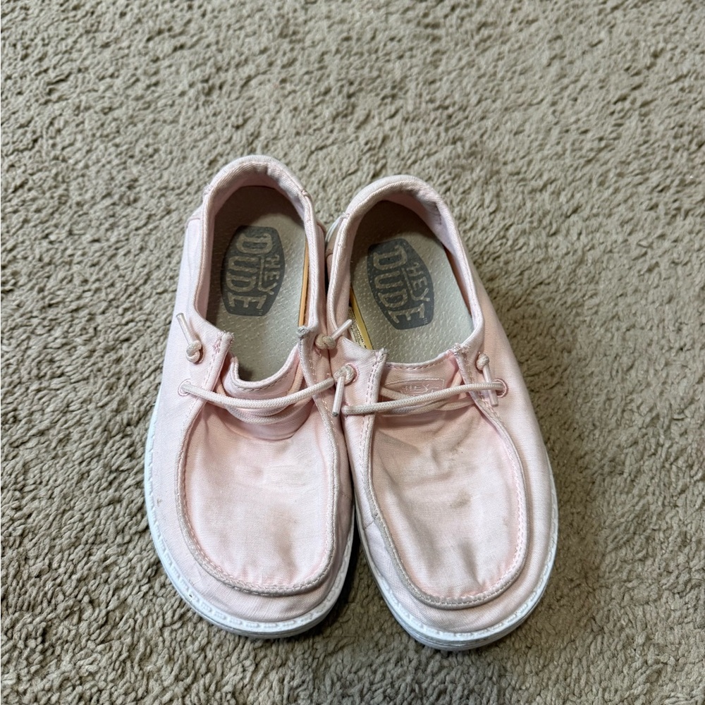 Hey Dude Light Pink Slip-On Shoes - Picture 2 of 3